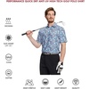 image:imageGolf Shirts for Men Dry Fit Short Sleeve Print Performance Moisture Wicking Polo ShirtAstral Geo