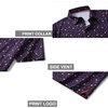 image:imageGolf Shirts for Men Dry Fit Short Sleeve Print Performance Moisture Wicking Polo ShirtBlack Instruments