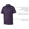 image:imageGolf Shirts for Men Dry Fit Short Sleeve Print Performance Moisture Wicking Polo ShirtBlack Instruments