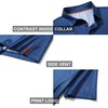 image:imageGolf Shirts for Men Dry Fit Short Sleeve Print Performance Moisture Wicking Polo ShirtBlue Circle