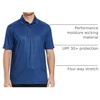 image:imageGolf Shirts for Men Dry Fit Short Sleeve Print Performance Moisture Wicking Polo ShirtBlue Circle