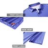 image:imageGolf Shirts for Men Dry Fit Short Sleeve Print Performance Moisture Wicking Polo ShirtBlue Daisy