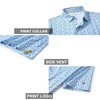 image:imageGolf Shirts for Men Dry Fit Short Sleeve Print Performance Moisture Wicking Polo ShirtBlue Dinosaur