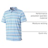 image:imageGolf Shirts for Men Dry Fit Short Sleeve Print Performance Moisture Wicking Polo ShirtBlue Ethnic