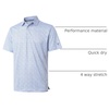 image:imageGolf Shirts for Men Dry Fit Short Sleeve Print Performance Moisture Wicking Polo ShirtBlue Loop Chain