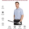 image:imageGolf Shirts for Men Dry Fit Short Sleeve Print Performance Moisture Wicking Polo ShirtBlue Loop Chain