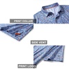 image:imageGolf Shirts for Men Dry Fit Short Sleeve Print Performance Moisture Wicking Polo ShirtBluejay Doodles