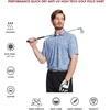image:imageGolf Shirts for Men Dry Fit Short Sleeve Print Performance Moisture Wicking Polo ShirtBluejay Doodles
