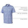 image:imageGolf Shirts for Men Dry Fit Short Sleeve Print Performance Moisture Wicking Polo ShirtBluejay Doodles
