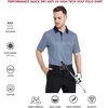 image:imageGolf Shirts for Men Dry Fit Short Sleeve Print Performance Moisture Wicking Polo ShirtBluish Umbrella