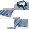 image:imageGolf Shirts for Men Dry Fit Short Sleeve Print Performance Moisture Wicking Polo ShirtBluish Umbrella