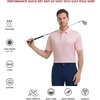 image:imageGolf Shirts for Men Dry Fit Short Sleeve Print Performance Moisture Wicking Polo ShirtCandy Pink Symbol