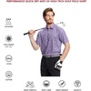 image:imageGolf Shirts for Men Dry Fit Short Sleeve Print Performance Moisture Wicking Polo ShirtColorful Floral
