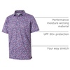 image:imageGolf Shirts for Men Dry Fit Short Sleeve Print Performance Moisture Wicking Polo ShirtColorful Floral