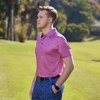 image:imageGolf Shirts for Men Dry Fit Short Sleeve Print Performance Moisture Wicking Polo ShirtCoral Paisley