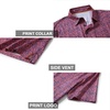 image:imageGolf Shirts for Men Dry Fit Short Sleeve Print Performance Moisture Wicking Polo ShirtCoral Plant