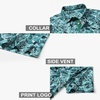 image:imageGolf Shirts for Men Dry Fit Short Sleeve Print Performance Moisture Wicking Polo ShirtDark Green Leaf