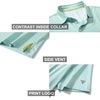 image:imageGolf Shirts for Men Dry Fit Short Sleeve Print Performance Moisture Wicking Polo ShirtGreen Plant