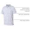 image:imageGolf Shirts for Men Dry Fit Short Sleeve Print Performance Moisture Wicking Polo ShirtGrey Abstract