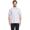 image:imageGolf Shirts for Men Dry Fit Short Sleeve Print Performance Moisture Wicking Polo ShirtGrey Abstract