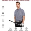 image:imageGolf Shirts for Men Dry Fit Short Sleeve Print Performance Moisture Wicking Polo ShirtInk Blossom
