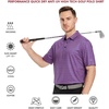 image:imageGolf Shirts for Men Dry Fit Short Sleeve Print Performance Moisture Wicking Polo ShirtMagenta Geo