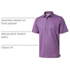 image:imageGolf Shirts for Men Dry Fit Short Sleeve Print Performance Moisture Wicking Polo ShirtMagenta Geo