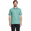 image:imageGolf Shirts for Men Dry Fit Short Sleeve Print Performance Moisture Wicking Polo ShirtMint Seaside Palm