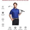 image:imageGolf Shirts for Men Dry Fit Short Sleeve Print Performance Moisture Wicking Polo ShirtNavy Cocktail