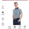 image:imageGolf Shirts for Men Dry Fit Short Sleeve Print Performance Moisture Wicking Polo ShirtNavy Flagpole