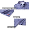 image:imageGolf Shirts for Men Dry Fit Short Sleeve Print Performance Moisture Wicking Polo ShirtNavy Flower
