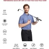 image:imageGolf Shirts for Men Dry Fit Short Sleeve Print Performance Moisture Wicking Polo ShirtNavy Flower