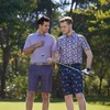 image:imageGolf Shirts for Men Dry Fit Short Sleeve Print Performance Moisture Wicking Polo ShirtNavy Flower