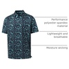 image:imageGolf Shirts for Men Dry Fit Short Sleeve Print Performance Moisture Wicking Polo ShirtNavy Ocean Beach