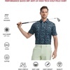 image:imageGolf Shirts for Men Dry Fit Short Sleeve Print Performance Moisture Wicking Polo ShirtNavy Ocean Beach