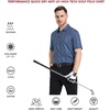 image:imageGolf Shirts for Men Dry Fit Short Sleeve Print Performance Moisture Wicking Polo ShirtNavy Palm