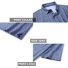 image:imageGolf Shirts for Men Dry Fit Short Sleeve Print Performance Moisture Wicking Polo ShirtNavy Puzzle Block