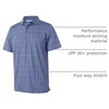 image:imageGolf Shirts for Men Dry Fit Short Sleeve Print Performance Moisture Wicking Polo ShirtNavy Puzzle Block