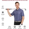 image:imageGolf Shirts for Men Dry Fit Short Sleeve Print Performance Moisture Wicking Polo ShirtNavy Square