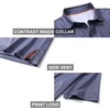 image:imageGolf Shirts for Men Dry Fit Short Sleeve Print Performance Moisture Wicking Polo ShirtNavy Square