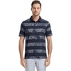 image:imageGolf Shirts for Men Dry Fit Short Sleeve Print Performance Moisture Wicking Polo ShirtNavy Stripe Paisley