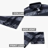 image:imageGolf Shirts for Men Dry Fit Short Sleeve Print Performance Moisture Wicking Polo ShirtNavy Stripe Paisley