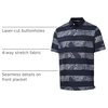 image:imageGolf Shirts for Men Dry Fit Short Sleeve Print Performance Moisture Wicking Polo ShirtNavy Stripe Paisley