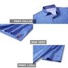image:imageGolf Shirts for Men Dry Fit Short Sleeve Print Performance Moisture Wicking Polo ShirtOcean Blue Seaside Palm
