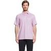 image:imageGolf Shirts for Men Dry Fit Short Sleeve Print Performance Moisture Wicking Polo ShirtPink Black Bonefish