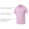 image:imageGolf Shirts for Men Dry Fit Short Sleeve Print Performance Moisture Wicking Polo ShirtPink Black Bonefish