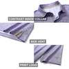 image:imageGolf Shirts for Men Dry Fit Short Sleeve Print Performance Moisture Wicking Polo ShirtPurple Maze