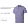 image:imageGolf Shirts for Men Dry Fit Short Sleeve Print Performance Moisture Wicking Polo ShirtPurple Maze