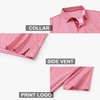 image:imageGolf Shirts for Men Dry Fit Short Sleeve Print Performance Moisture Wicking Polo ShirtRed Lobster