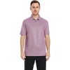 image:imageGolf Shirts for Men Dry Fit Short Sleeve Print Performance Moisture Wicking Polo ShirtRed Puzzle Block